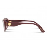 Dolce & Gabbana - Cat Eye Devotion Sunglasses - Bordeaux - Dolce & Gabbana Eyewear