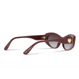 Dolce & Gabbana - Cat Eye Devotion Sunglasses - Bordeaux - Dolce & Gabbana Eyewear