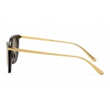 Dolce & Gabbana - Classic Sunglasses Plaque Logo - Golden Pois on Black - Dolce & Gabbana Eyewear