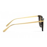 Dolce & Gabbana - Occhiale da Sole Classic Plaque Logo - Pois Dorati su Nero - Dolce & Gabbana Eyewear