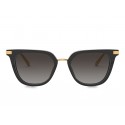 Dolce & Gabbana - Occhiale da Sole Classic Plaque Logo - Nero - Dolce & Gabbana Eyewear