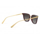 Dolce & Gabbana - Classic Sunglasses Plaque Logo - Bordeaux - Dolce & Gabbana Eyewear