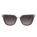 Dolce & Gabbana - Occhiale da Sole Classic Plaque Logo - Bordeaux - Dolce & Gabbana Eyewear