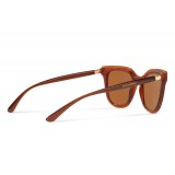 Dolce & Gabbana - Classic Sunglasses Double Line - DG Gold Logo on Havana - Dolce & Gabbana Eyewear