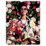 Dolce & Gabbana - Occhiale da Sole Rotondi Print Family - Flower Mix - Dolce & Gabbana Eyewear
