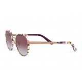 Dolce & Gabbana - Occhiale da Sole Rotondi Print Family - Flower Mix - Dolce & Gabbana Eyewear