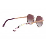 Dolce & Gabbana - Occhiale da Sole Rotondi Print Family - Flower Mix - Dolce & Gabbana Eyewear