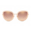 Dolce & Gabbana - Occhiale da Sole Devotion Cat Eye con Merletto - Rosa Oro - Dolce & Gabbana Eyewear