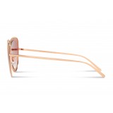 Dolce & Gabbana - Occhiale da Sole Devotion Cat Eye con Merletto - Rosa Oro - Dolce & Gabbana Eyewear