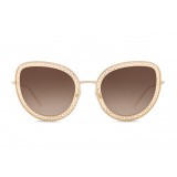 Dolce & Gabbana - Occhiale da Sole Devotion Cat Eye con Merletto - Oro - Dolce & Gabbana Eyewear