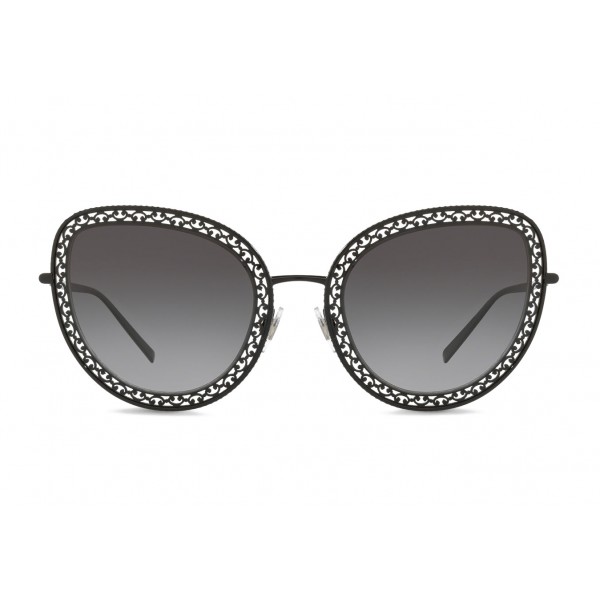 Dolce & Gabbana - Occhiale da Sole Devotion Cat Eye con Merletto - Nero - Dolce & Gabbana Eyewear