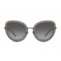 Dolce & Gabbana - Cat Eye Devotion Sunglasses with Lace - Black - Dolce & Gabbana Eyewear