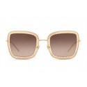 Dolce & Gabbana - Occhiale da Sole Devotion Quadrati con Merletto - Oro - Dolce & Gabbana Eyewear