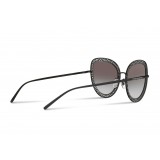 Dolce & Gabbana - Cat Eye Devotion Sunglasses with Lace - Black - Dolce & Gabbana Eyewear