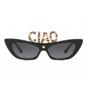 Dolce & Gabbana - Occhiale da Sole Cat Eye DG CIAO - Nero - Dolce & Gabbana Eyewear