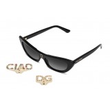 Dolce & Gabbana - Occhiale da Sole Cat Eye DG CIAO - Nero - Dolce & Gabbana Eyewear