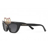 Dolce & Gabbana - Occhiale da Sole Cat Eye DG CIAO - Nero - Dolce & Gabbana Eyewear