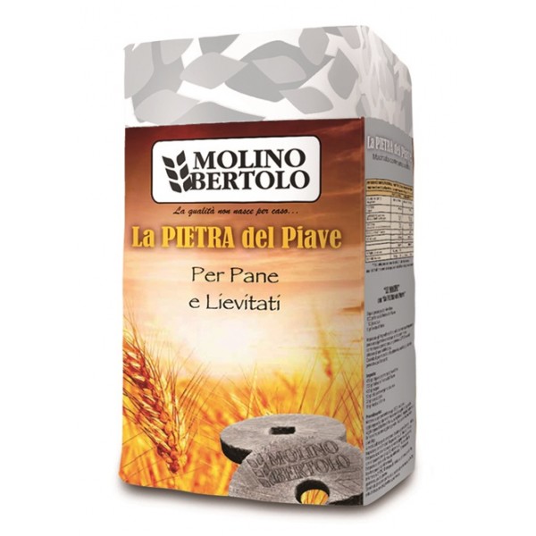 Molino Bertolo - La Pietra del Piave® Bread and Risen - Soft Wheat Flour Type 1 - 5 Kg