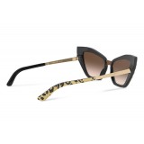 Dolce & Gabbana - Occhiale da Sole Cat Eye Print Family - Leo Glitter - Dolce & Gabbana Eyewear