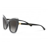 Dolce & Gabbana - Butterfly Sunglasses Double Line - Transparent Black - Dolce & Gabbana Eyewear
