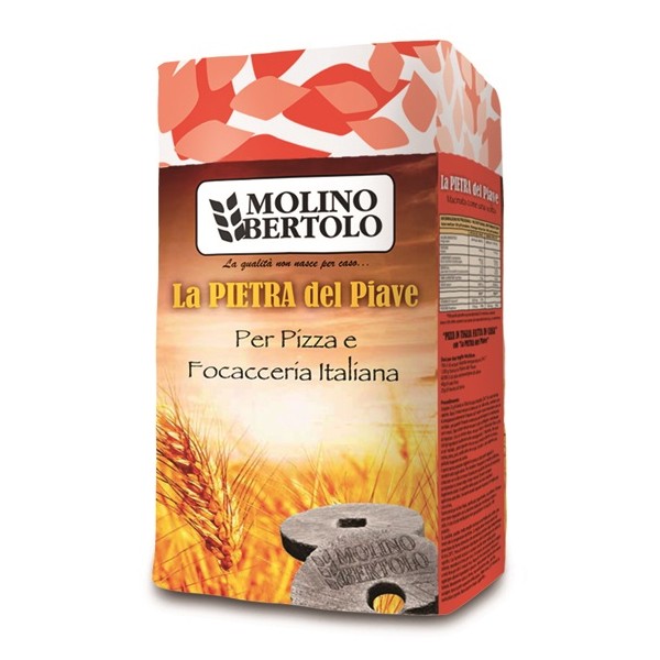 Molino Bertolo - La Pietra del Piave® Pizza and Focaccia - Soft Wheat Flour Type 1 - 1 Kg