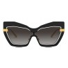 Dolce & Gabbana - Mask Sunglasses Plaque Logo - Black - Dolce & Gabbana Eyewear
