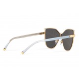 Dolce & Gabbana - Butterfly Sunglasses with DG Logo - Gold - Dolce & Gabbana Eyewear