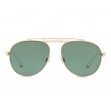 Dolce & Gabbana - Aviator Sunglasses with DG Logo - Gold - Dolce & Gabbana Eyewear