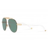 Dolce & Gabbana - Aviator Sunglasses with DG Logo - Gold - Dolce & Gabbana Eyewear