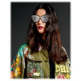 Dolce & Gabbana - Butterfly Sunglasses with DG Logo - Gold - Dolce & Gabbana Eyewear