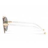 Dolce & Gabbana - Aviator Sunglasses with DG Logo - Gold - Dolce & Gabbana Eyewear