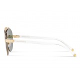 Dolce & Gabbana - Occhiale da Sole Aviator con DG Logo - Nero Oro - Dolce & Gabbana Eyewear