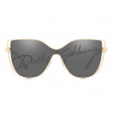 Dolce & Gabbana - Butterfly Sunglasses with DG Logo - Gold - Dolce & Gabbana Eyewear