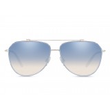 Dolce & Gabbana - Aviator Pilot Sunglasses - Silver Blue - Dolce & Gabbana Eyewear