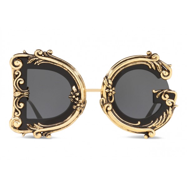 Dolce & Gabbana - Occhiale da Sole Devotion - Nero Oro - Dolce & Gabbana Eyewear