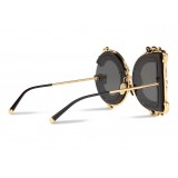 Dolce & Gabbana - Devotion Sunglasses - Black & Gold - Dolce & Gabbana Eyewear