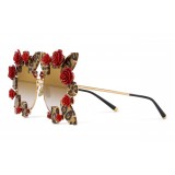 Dolce & Gabbana - DG Leo & Rose Sunglasses - Gold - Dolce & Gabbana Eyewear