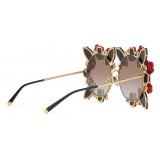 Dolce & Gabbana - DG Leo & Rose Sunglasses - Gold - Dolce & Gabbana Eyewear