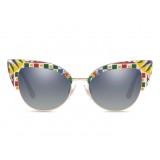 Dolce & Gabbana - Classic Sunglasses Customize Your Eyes - Gold - Dolce & Gabbana Eyewear