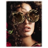 Dolce & Gabbana - DG Leo Sunglasses - Gold - Dolce & Gabbana Eyewear