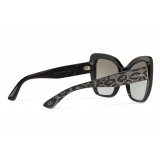 Dolce & Gabbana - Butterfly Sunglasses Print Family - Silver - Dolce & Gabbana Eyewear