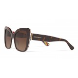 Dolce & Gabbana - Butterfly Sunglasses Print Family - Havana - Dolce & Gabbana Eyewear