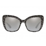 Dolce & Gabbana - Butterfly Sunglasses Print Family - Silver - Dolce & Gabbana Eyewear
