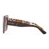 Dolce & Gabbana - Butterfly Sunglasses Print Family - Havana - Dolce & Gabbana Eyewear