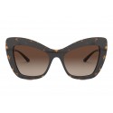 Dolce & Gabbana - Butterfly Sunglasses Double Line - Havana - Dolce & Gabbana Eyewear