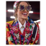 Dolce & Gabbana - Occhiale da Sole DG Crystal - Oro - Dolce & Gabbana Eyewear