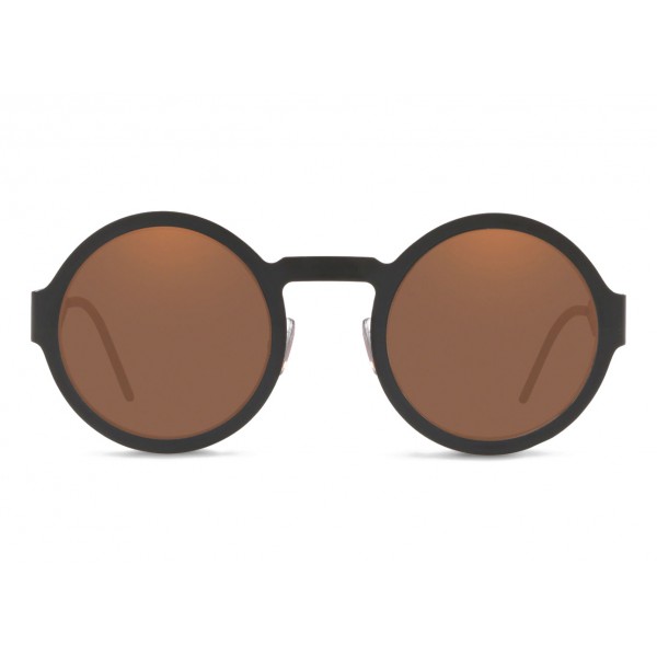 Dolce & Gabbana - Round Sunglasses with DG Logo - Black - Dolce & Gabbana Eyewear