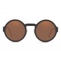 Dolce & Gabbana - Round Sunglasses with DG Logo - Black - Dolce & Gabbana Eyewear