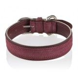 B Wilde Collection - Set Tango - Bordeaux - Collar & Leash - Tango Collection - Leather Collar - High Quality Luxury