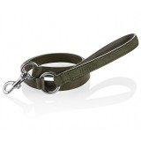 B Wilde Collection - Tango Leash - Olive - Tango Collection - Leather Leash - High Quality Luxury